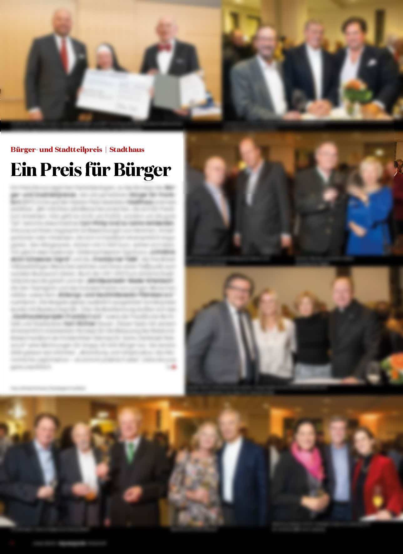 Bürger und Stadtteilpreis - Stadthaus Frankfurt