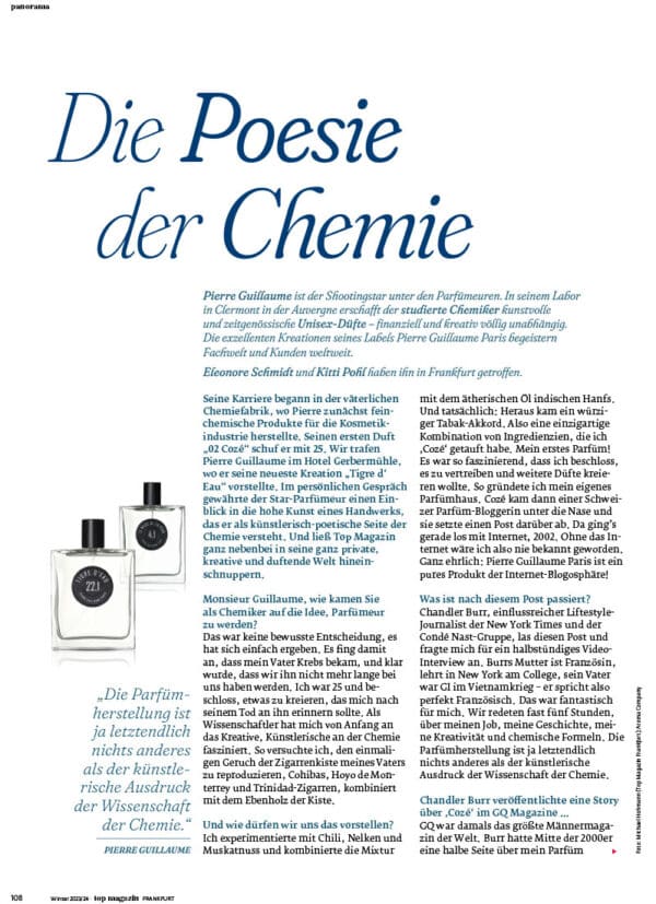 Top Magazin Frankfurt: Die Poesie der Chemie