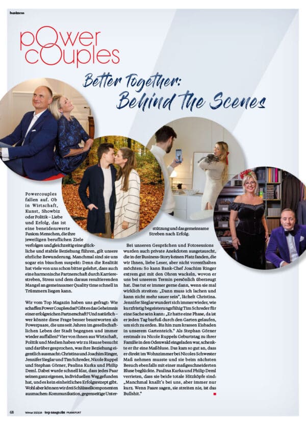 Top Magazin Frankfurt: Power Couples
