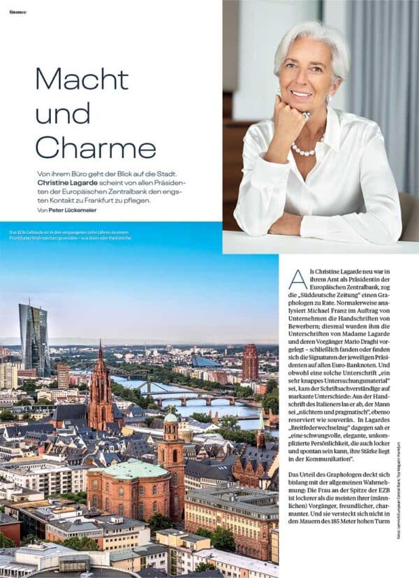 Top Magazin Frankfurt: EZB-Präsidentin Christine Lagarde
