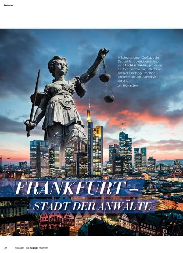 Top Magazin Frankfurt: Stadt der Anwälte