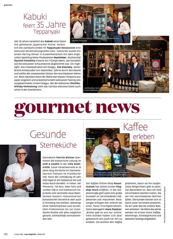 Top Magazin Frankfurt Gourmet News