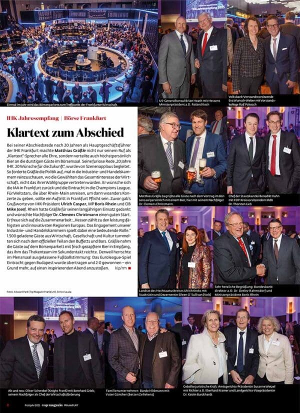 Top Magazin Frankfurt - IHK Jahresempfang