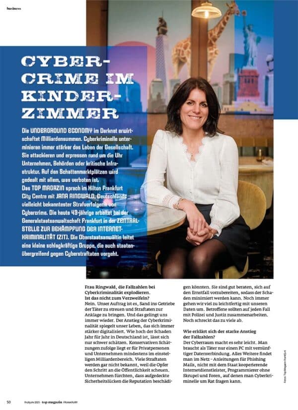 Top Magazin Frankfurt - Oberstaatsanwältin Jana Ringwald