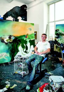 TOP_Magazin_ART_Künstler_Macher_Herbst_2012_4 Wo gehobelt wird, fallen Späne. Und wo gemalt wird, sieht‘s so aus wie bei Hannes Michanek.