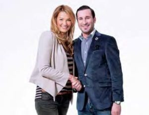TOP_Magazin_Sport_Sells_Sommer_2012_5 Stada-Geschäftsführer Adil Kachout mit dem neuen Stada-Testimonial Franziska van Almsick.