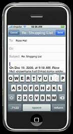 Die iPhone Texteingabe