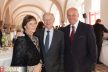 Geschäftsführer der Burg Schwarzenstein Ernst Udo Großmann mit Gattin Ursula und Wolfgang Schleicher Domänerat der Schloss Johannisberger Weingüter