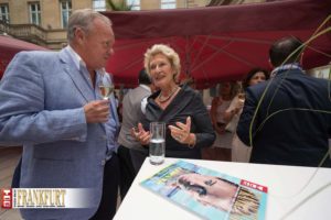 Sportreporter-Legende Rolf Töpperwien mit Oberbürgermeisterin a.D. Dr. h.c. Petra Roth