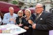 ZDF Legende Rolf Töpperwien mit Ehefrau Elisabeth Oberbürgermeisterin a.D. Dr. h.c. Petra Roth und Dieter Beine Chef der Hessischen Staatskanzlei