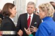 MMK Direktorin Susanne Gaensheimer im Gespräch mit Jerry Speyer und Dr.h.c. Petra Roth