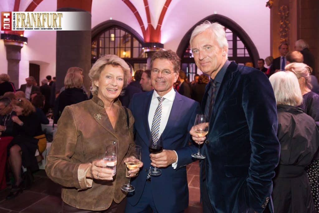 Ex-Oberbürgermeisterin Petra Roth, Alexander Skipis (Hauptgeschäftsführer des Börsenvereins des Deutschen Buchhandels) und Kulturdezernent Prof. Felix Semmelroth