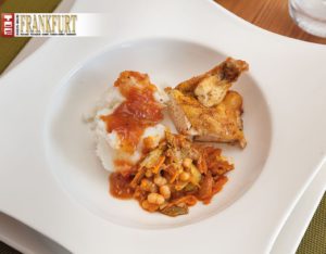 Motsi Mabuse Hühnchen mit Salsa, Chakalaka und Pap