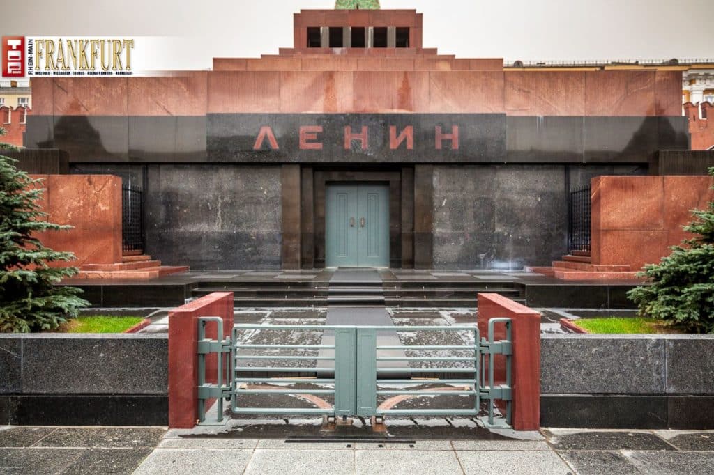 Das Lenin Mausoleum an der Kremlmauer