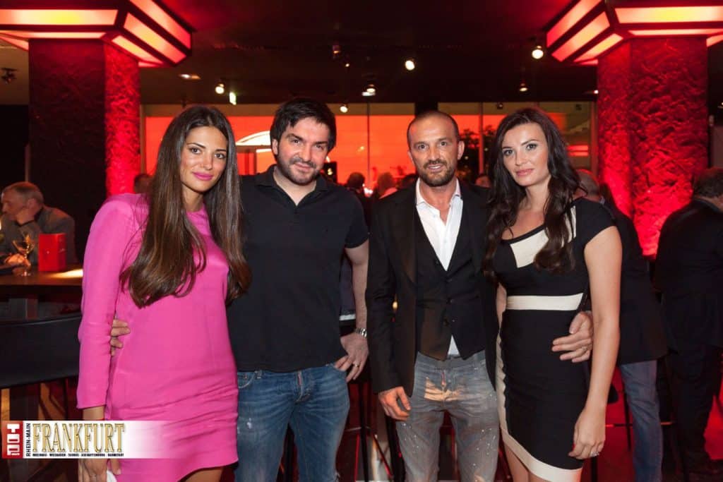 Faruk und Cevat Yerli (Crytek) mit ihren Gattinen Nevin und Azemina