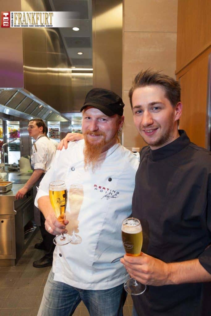 Walter Triebl und Lucki Maurer (Meating Point), der als erster in Europa mit der Zucht von Wagyu-Rindern auf ökologischer Basis begonnen hat