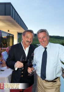 Comte Stephan von Neipperg (Weingut Château Canon La Gaffelière) und Dieter Müller kennen sich aus dem Bordeaux.