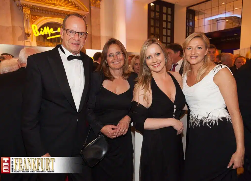 Dr. Daniel C. Schmid mit Gattin Beate, Gabriele Gylyte und Annette Gotta