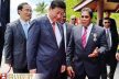 18 Qasim Ibrahim re. begrüßte im September den chinesischen Staatspräsidenten Xi Jinping auf Paradise Island.