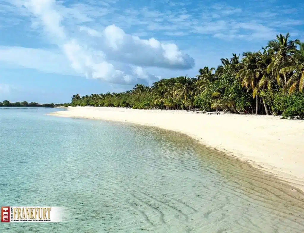 Strand von Paradise Island, von The Haven aus gesehen