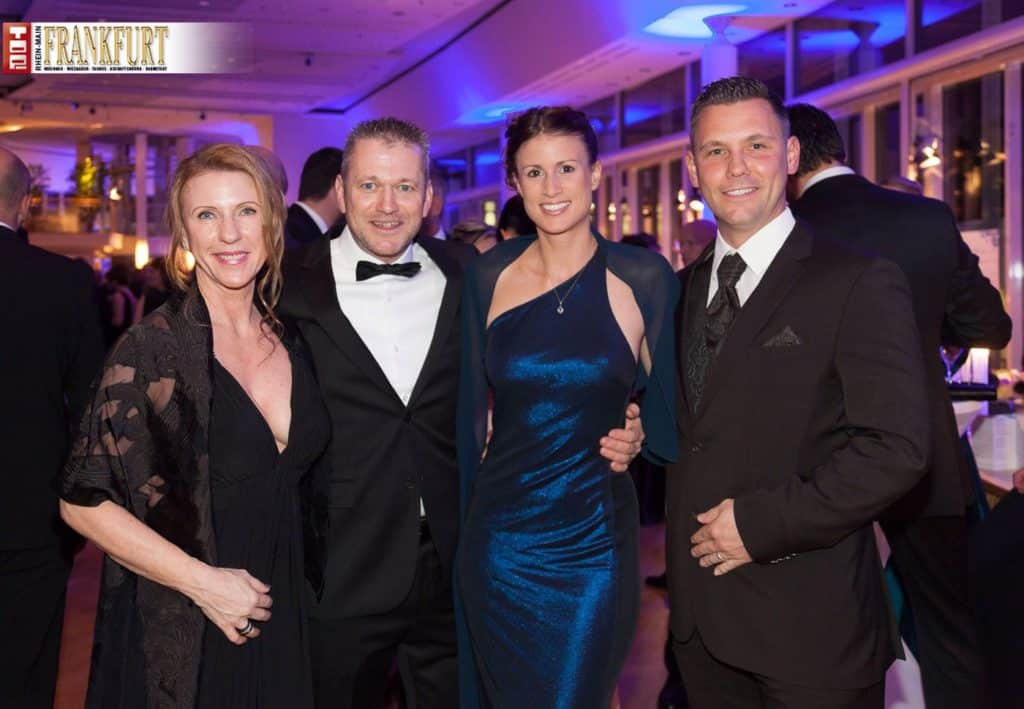 Petra und Stefan Krohm (Wassertechnik Krohm) mit Nina und Patrick Sterling (Pearl Promotions)