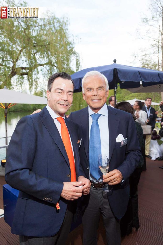 Honorarkonsul Max Hunziger und Prof. Adalbert Lhota (Swarovski Holding)