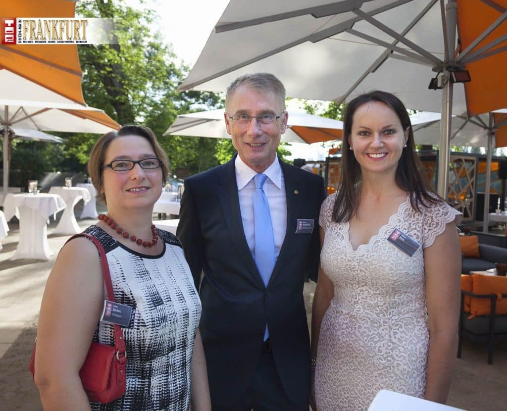 Sabine Börchers (TOP Magazin) mit Stadtrat Michael Paris und Gattin Helena