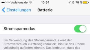 Der neue Stromsparmodus in iOS 9