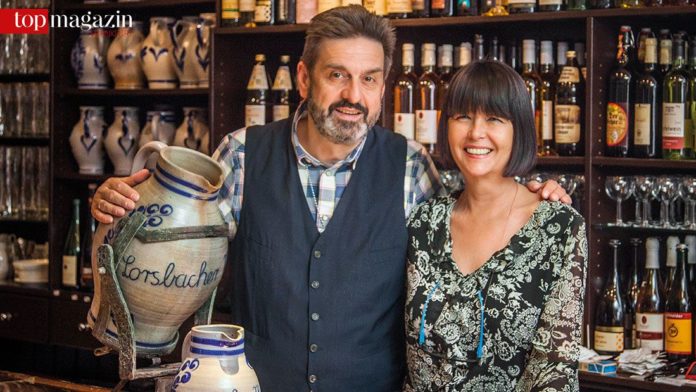 Mehr als 100 Apfelwein-Sorten gibt es bei Frank und Pia Winkler im Lorsbacher Thal