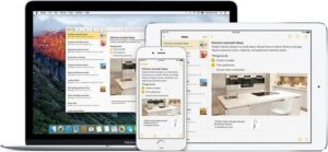 Notizen lassen sich mit iOS 9 aus fast jeder App erstellen und sind dank iCloud auf allen Geräten synchron.