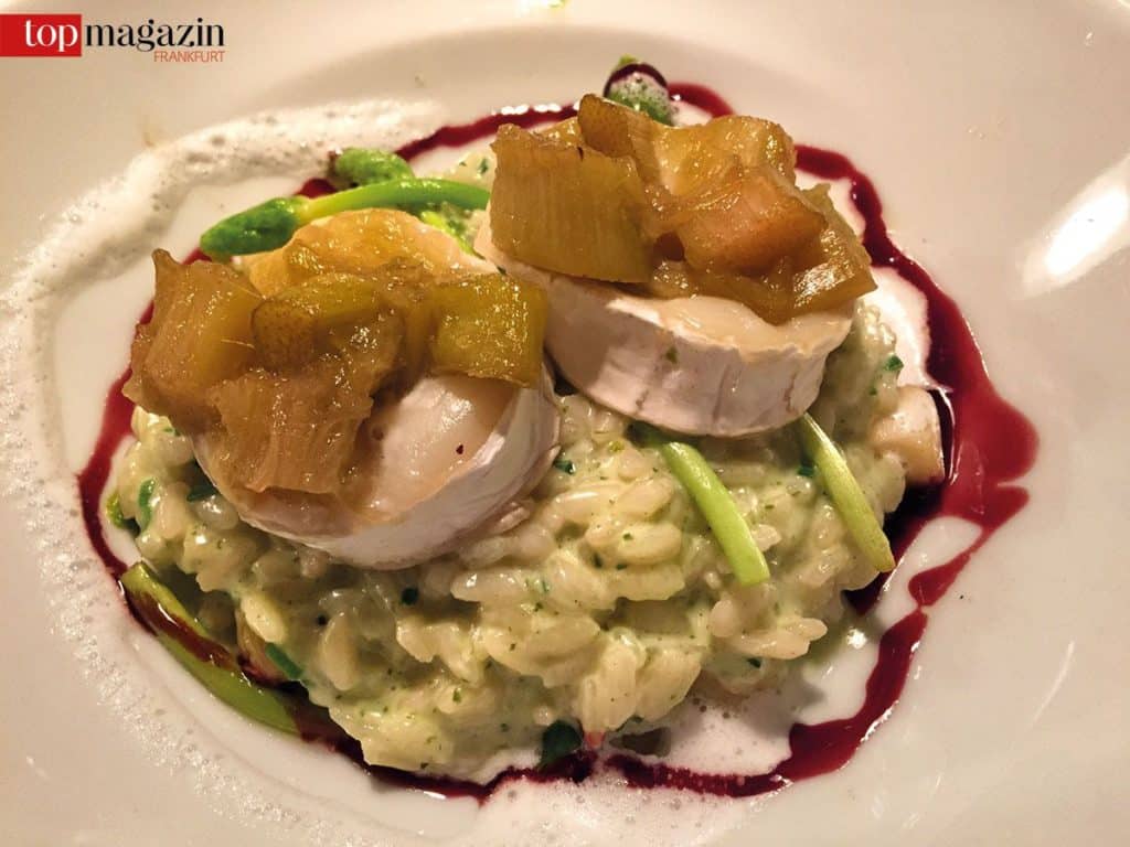 Kräuterrisotto im Restaurant Mundart in Saulheim