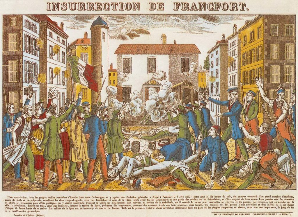 Der Wachensturm auf die Konstablerwache am 3. April 1833