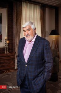Mario Adorf in der Thomas Mann-Suite im Steigenberger Frankfurter Hof