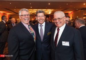 US-Generalkonsul James W. Herman, AmCham-Präsident und Leiter der Ford-Werke in Deutschland Bernhard Mattes mit Edward B. O'Donnell