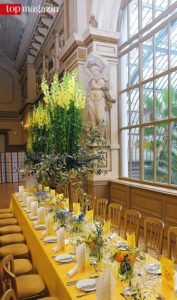 Die Dekoration für den Frühlingsball - meterhohe Löwenmäulchen