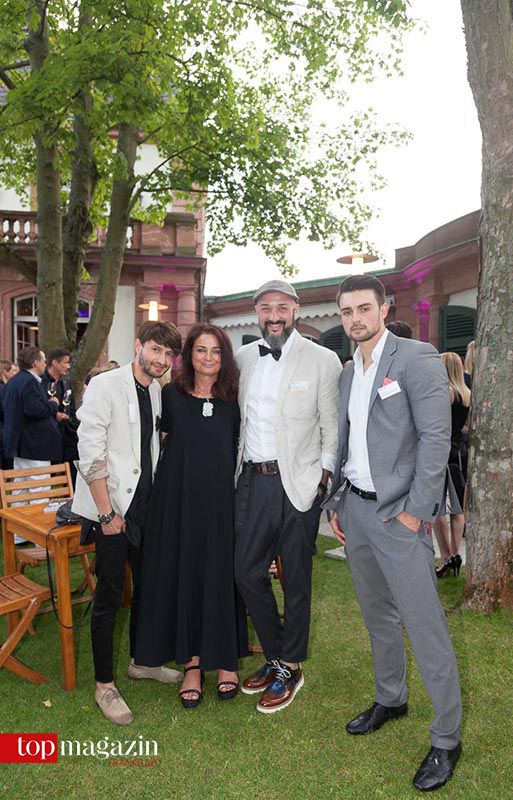 Artur Zakiyev (Hairstyle Artur Zakiyev) mit Petra Greilach (Top Magazin), Timur Lawrenyuk und Dimitri Wagner
