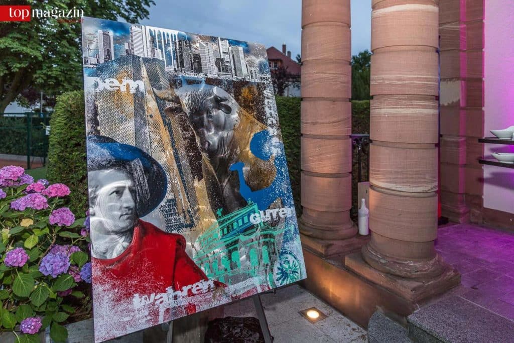 Das Kunstwerk von Devin Miles ist Titelbild der Jubiläums-Ausgabe von Top Magazin Frankfurt.