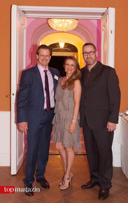 Dr. Martin Merk mit Ehefrau Kristina und Ömür Pak (Oral Design Center Frankfurt)