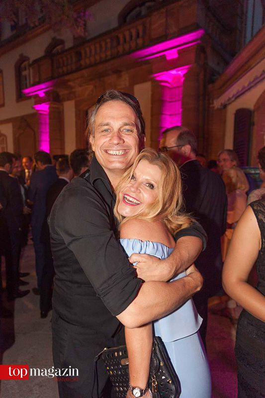 Gut gelaunt - Schauspieler Ralf Bauer und Top Magazin Frankfurt-Gründerin Eleonore Schmidt