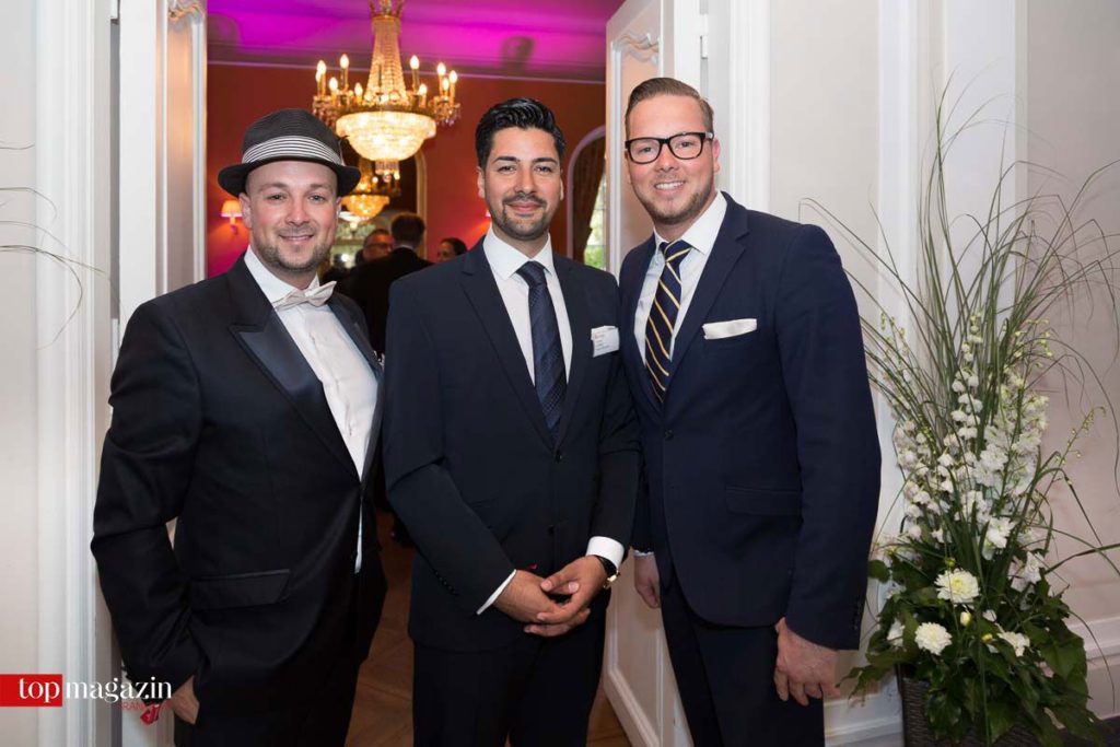 Klaus von da Hasse mit Pedram Dadgar (H'ugo's Frankfurt) und Manuel Gies (Strategies)