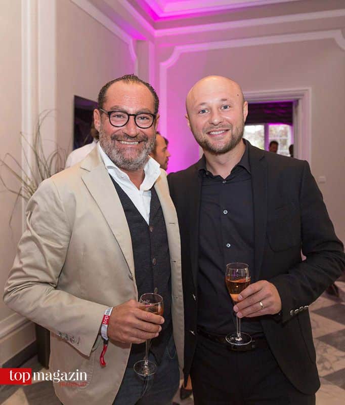 Roomers-Inhaber Micky Rosen mit Roomers-Direktor Peter Maiwurm