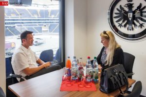 Fredi Bobic im Interview mit Top Magazin-Redakeurin Barbara Altherr
