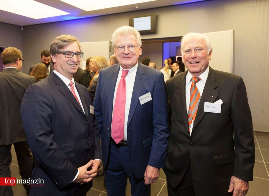 David Knower (Cerberus) mit Ex-Fraport-Chef Prof. Dr. Wilhelm Bender und Prof. Carlo Giersch