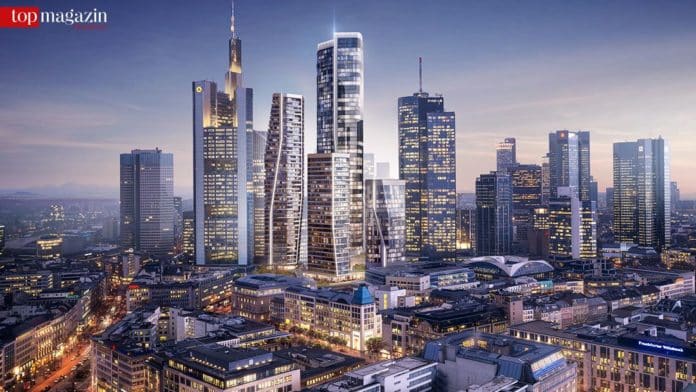 Bis 2021 sollen die vier Hochhäuser stehen.