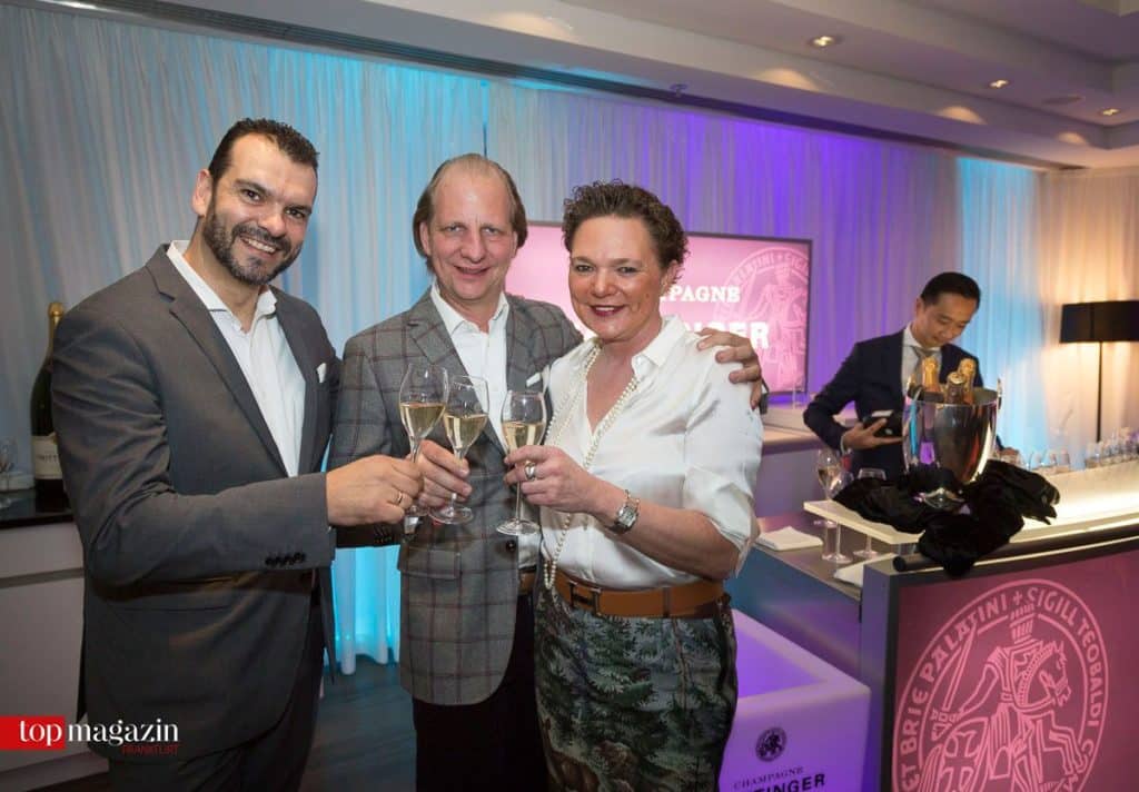 The Legacy-Restaurantleiter Javier Villacampa mit Alexander Hentschel und Heike Winter (Manufaktur Kornmayer)