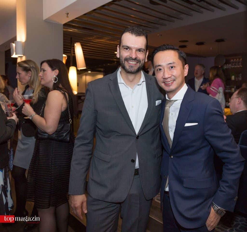 The Legacy-Restaurantleiter Javier Villacampa mit Minh Duy Do (Taittinger)
