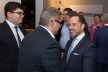 Top Magazin Verleger Michael Ruiss begrüßt Piroz Khajehamid Juwelier Rüschenbeck