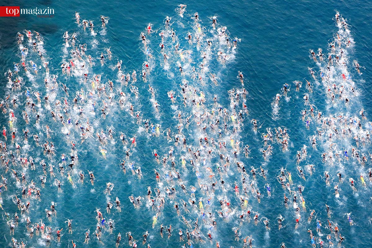 Massenstart beim Ironmain Hawaii