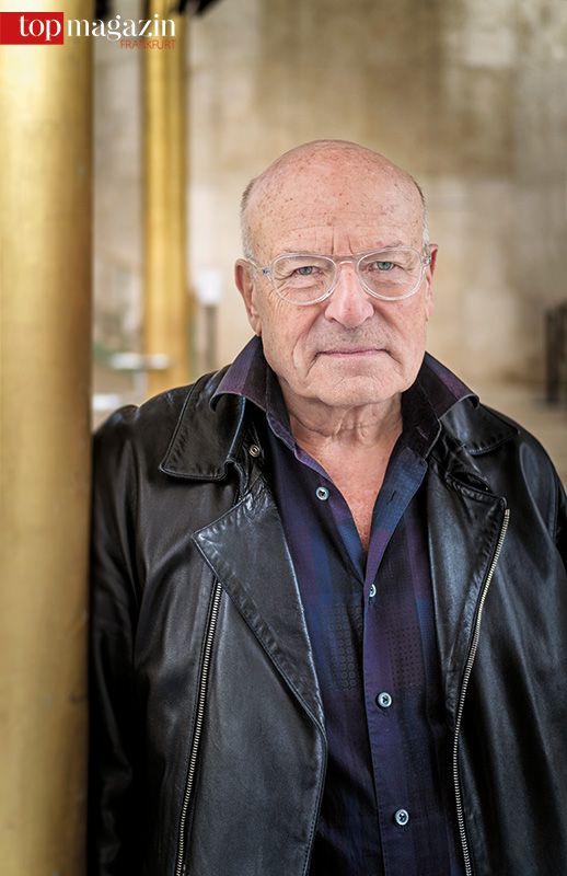 Volker Schlöndorff in der Goldhalle des hr-Sendesaals