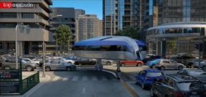 Die Gyrocars fügen sich in die Infrastruktur ein, bleiben aber dennoch unabhängig.